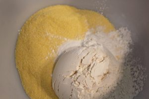 corn meal and flour