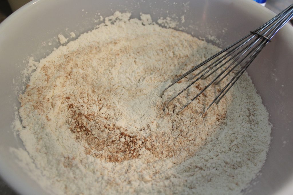 Dry ingredients with pumpkin spices