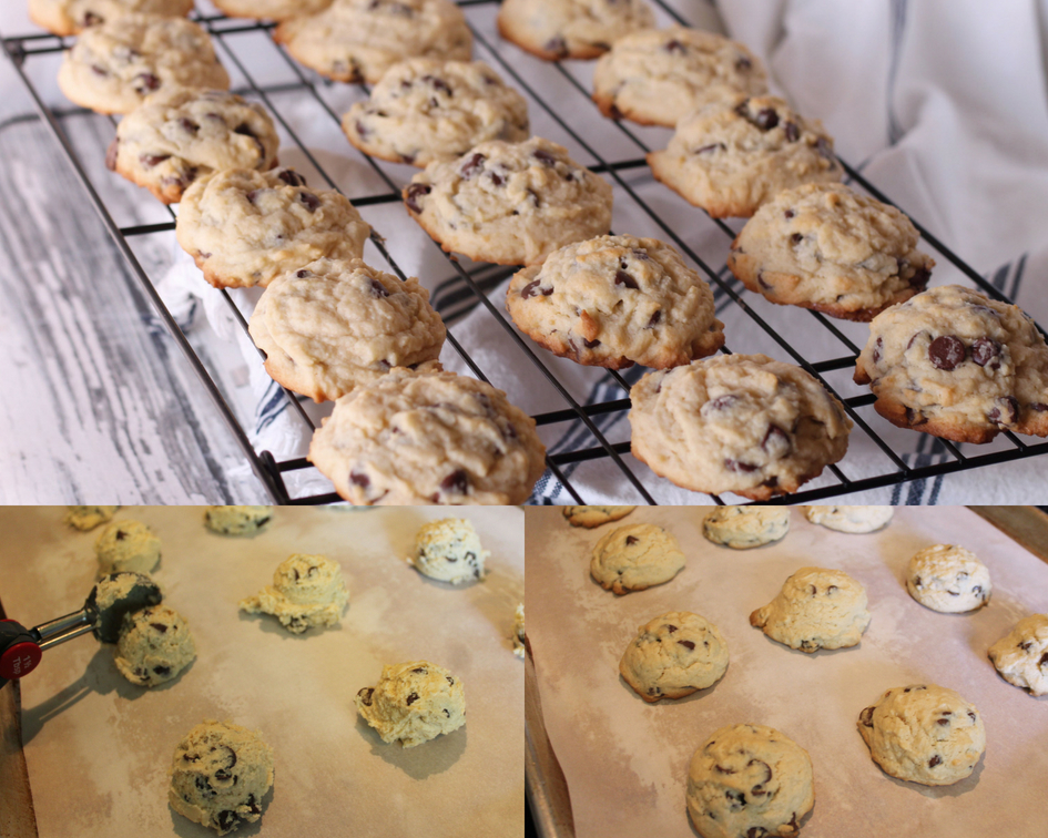 baking and cooling cookies