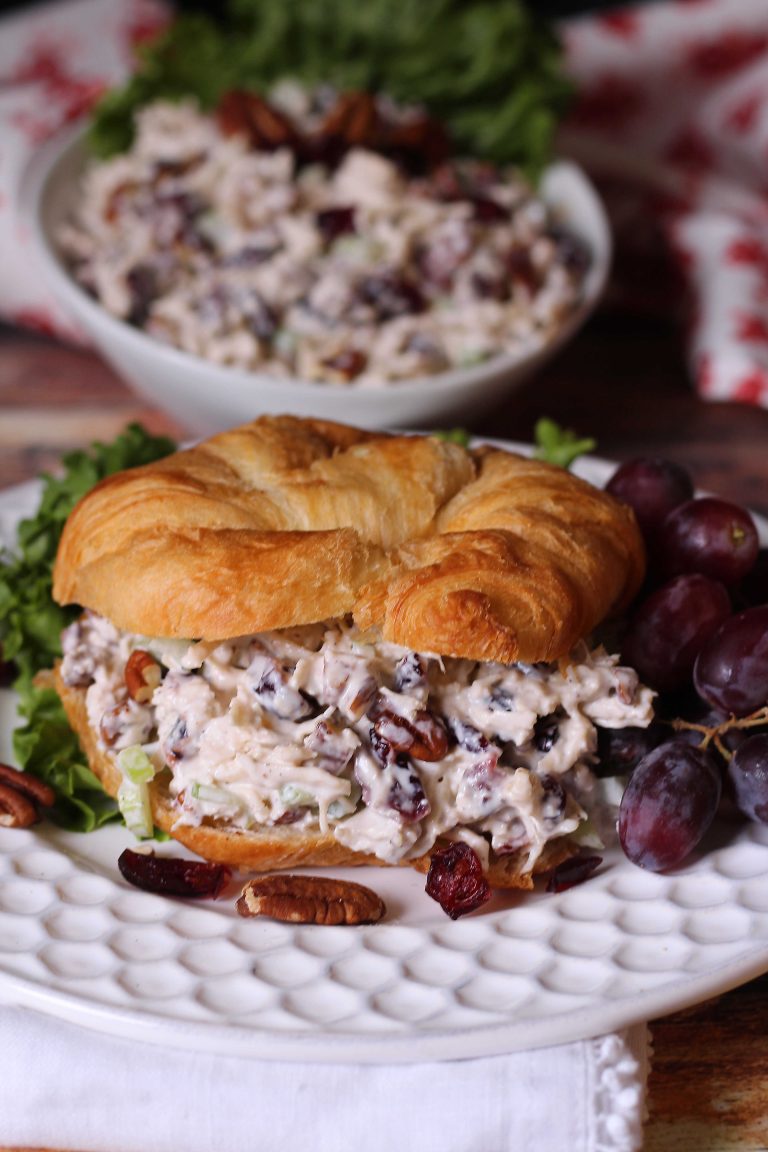 Cranberry Pecan Chicken Salad Baked Broiled and Basted