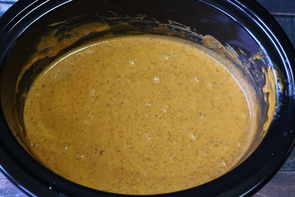 Melted Chili Cheese Dip in the Crock Pot
