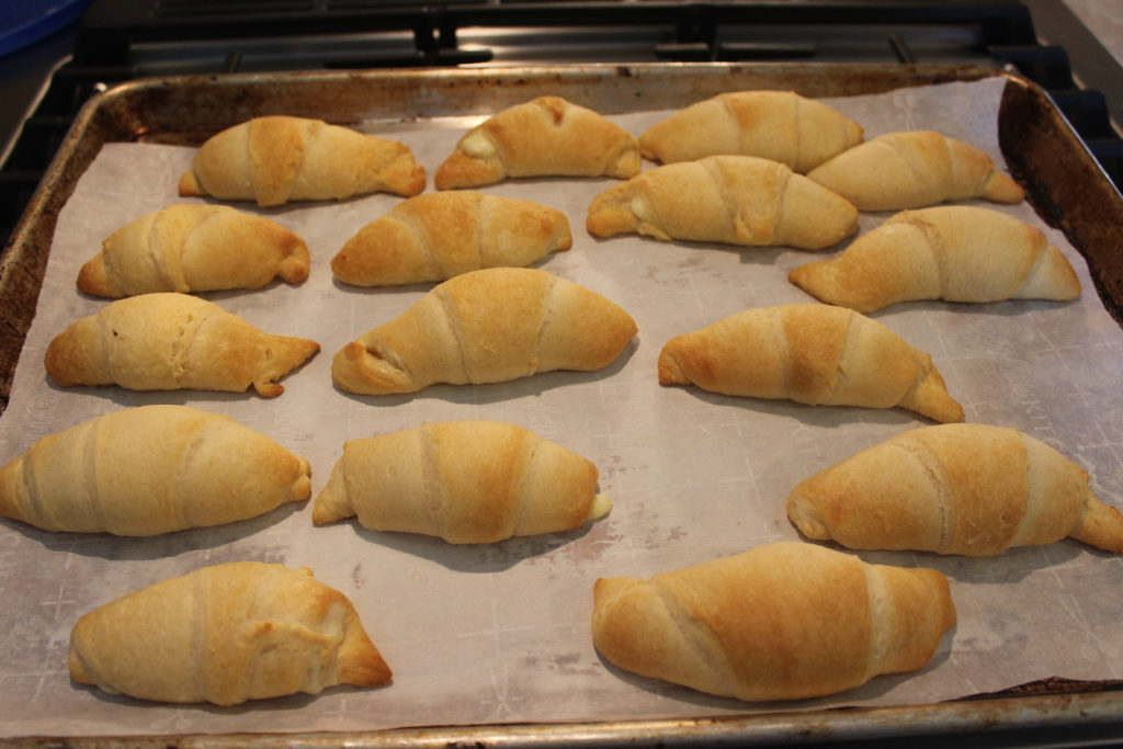 Baked Lemon Cream cheese cresents