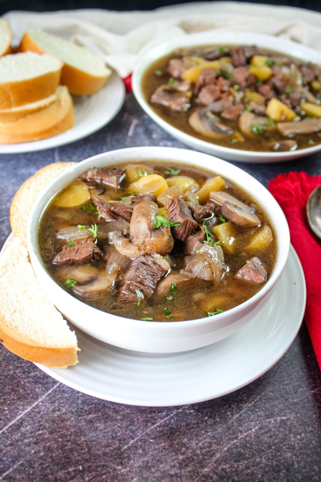Prime Rib Soup Baked Broiled and Basted