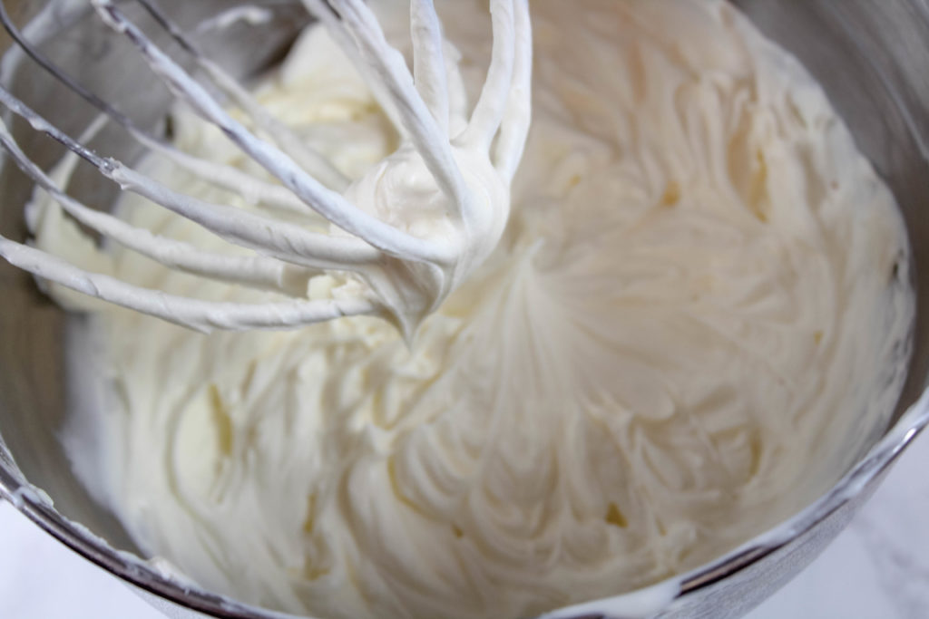 Whipped mascarpone and whipping cream