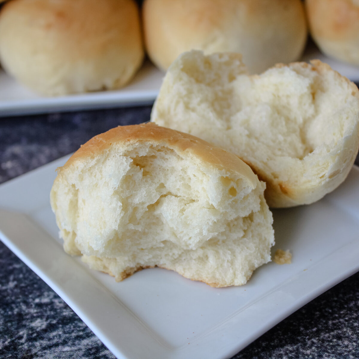 Bread Machine Dinner Rolls Baked Broiled and Basted