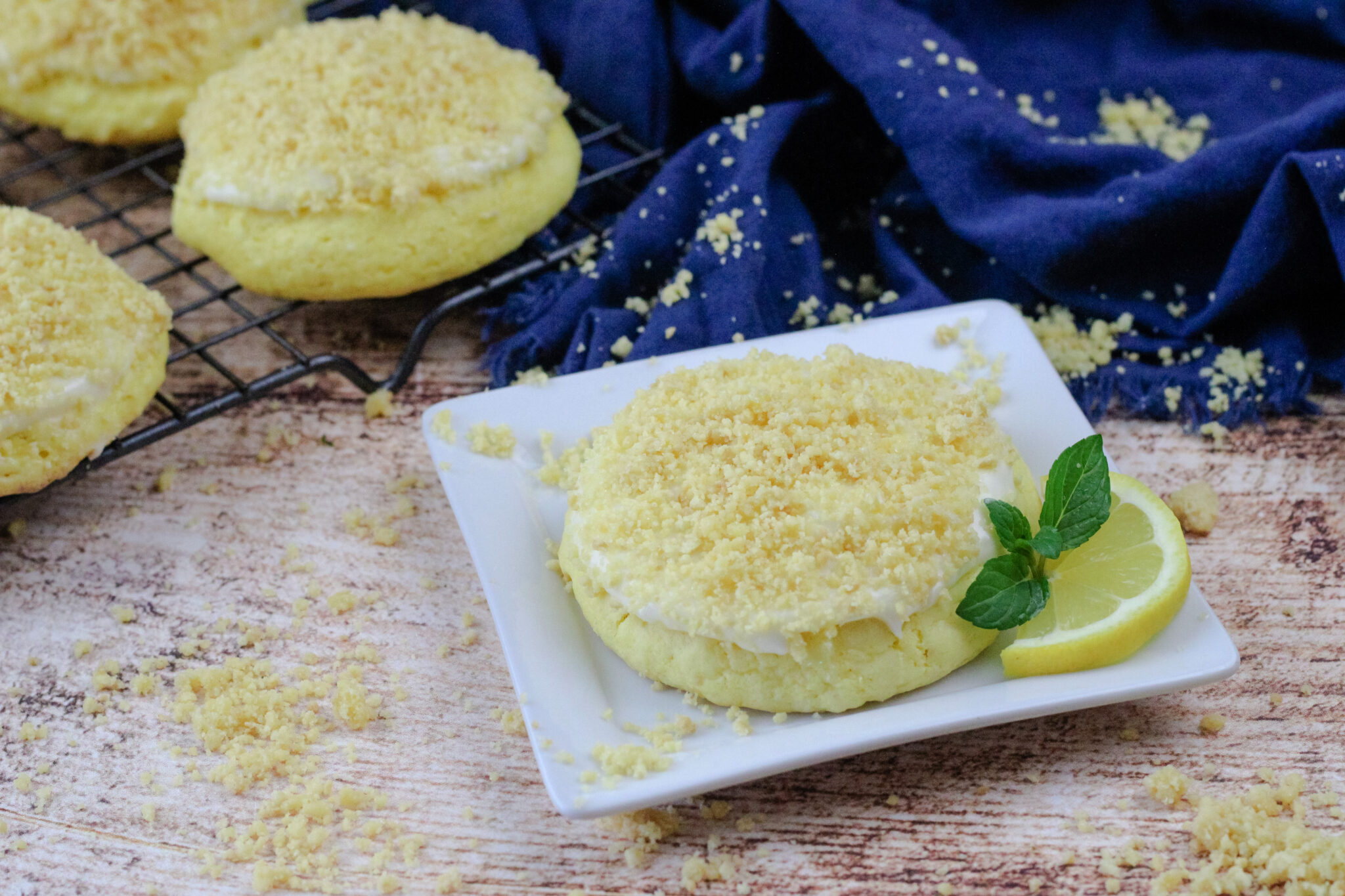 Lemon Crunch Cookies Baked Broiled and Basted