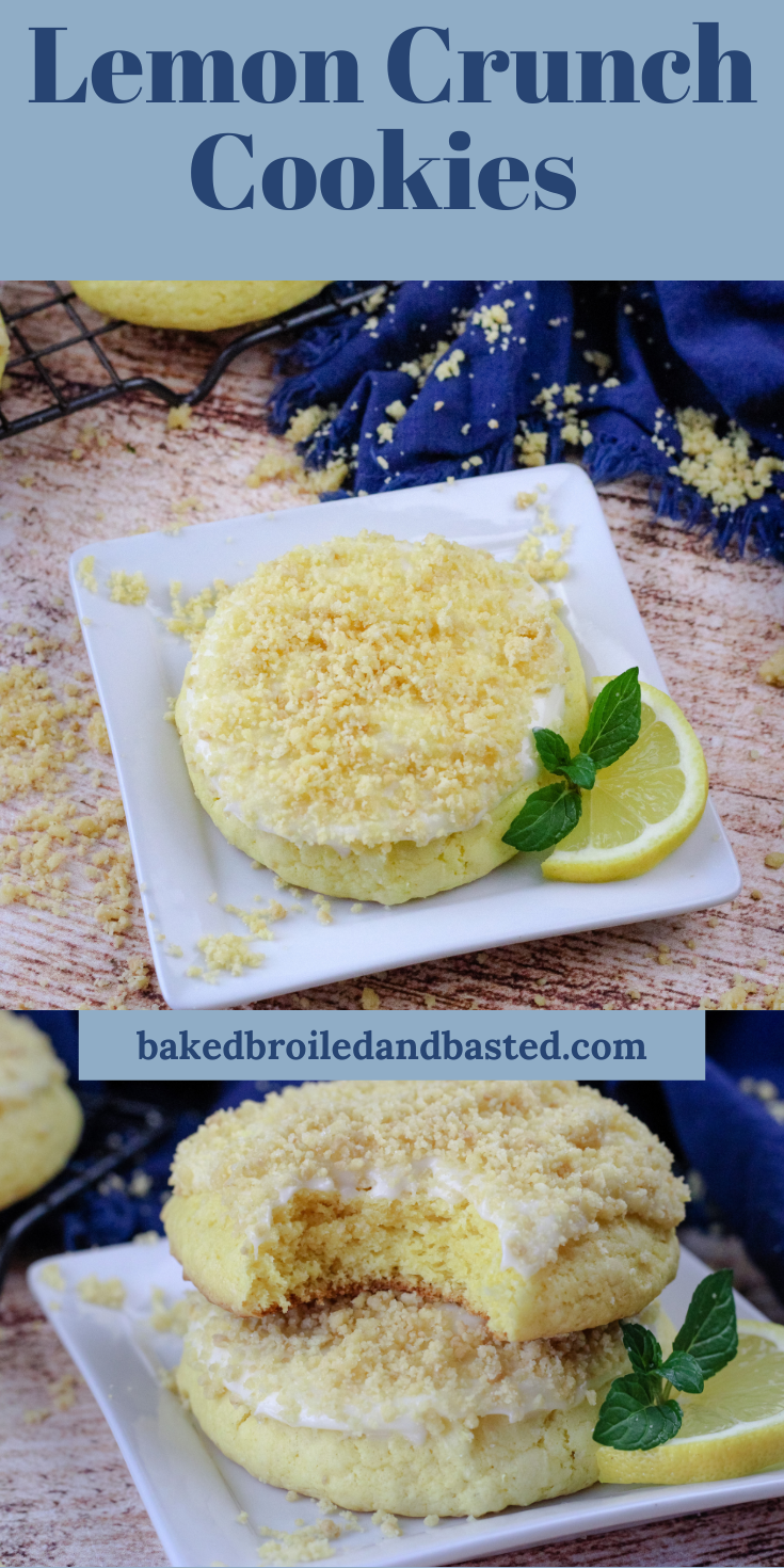 Lemon Crunch Cookies Baked Broiled and Basted
