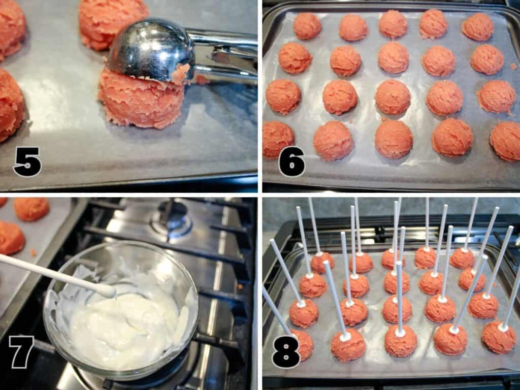 strawberry cake pops