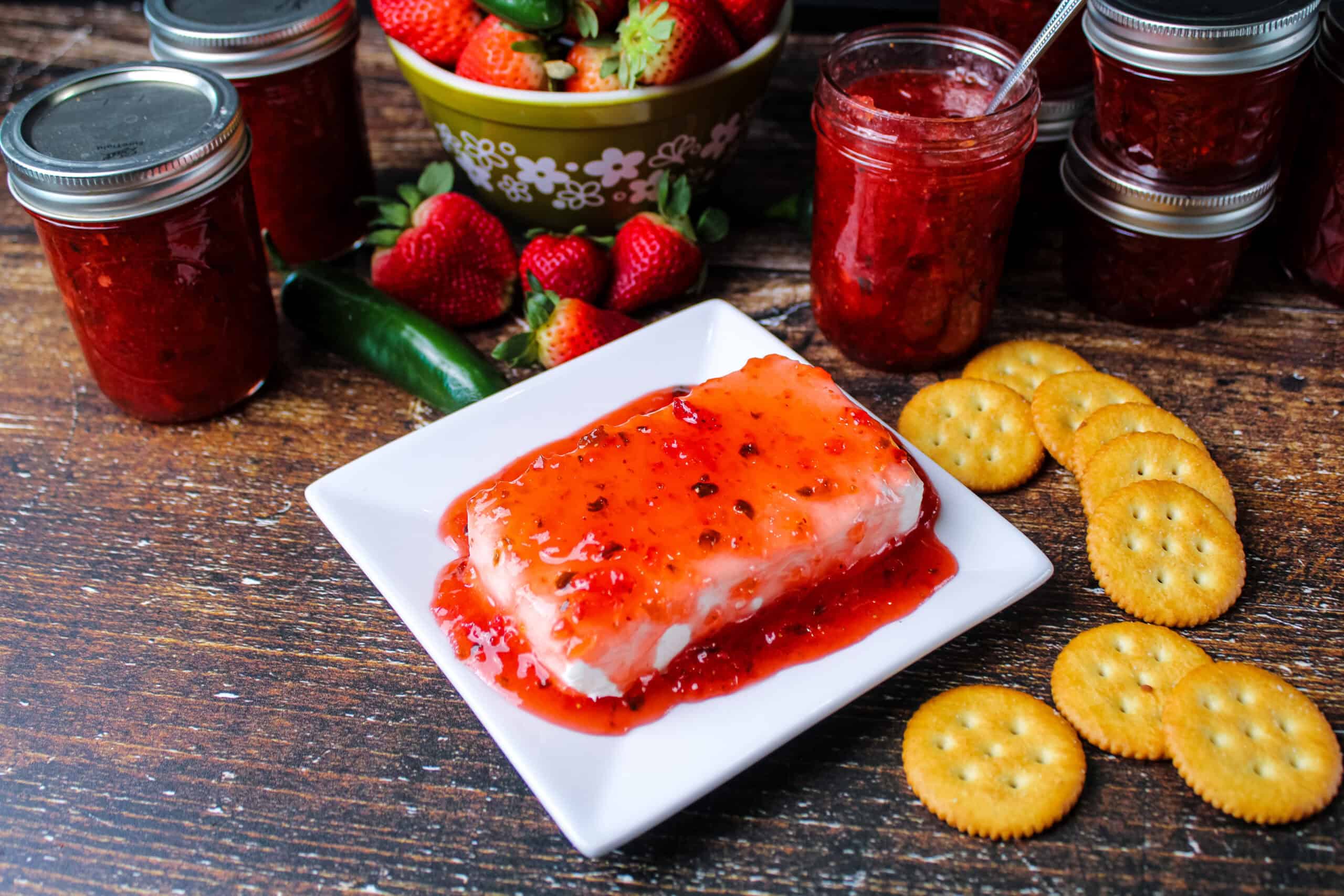 Sweet and Spicy Strawberry Jalapeño Jam