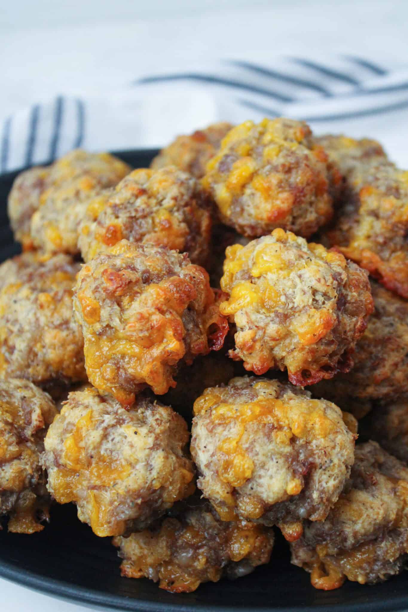 Sausage Balls - Baked Broiled and Basted